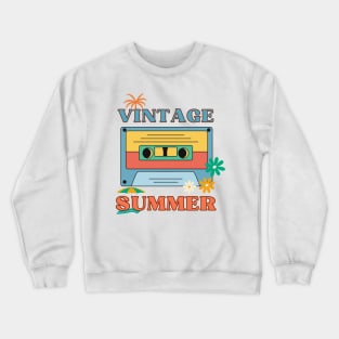 Nostalgic Melodies: Vintage Summer Vibes Crewneck Sweatshirt